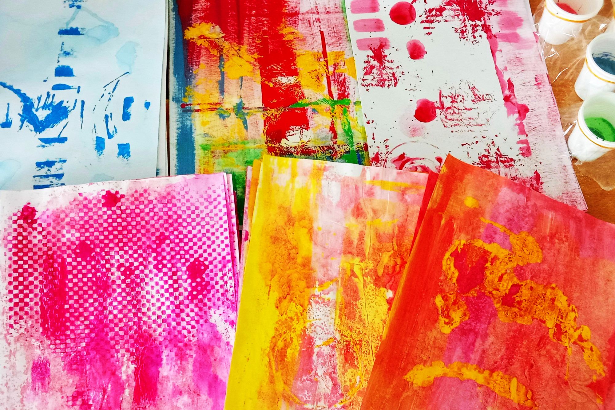 Working studies exploring color and form relationships